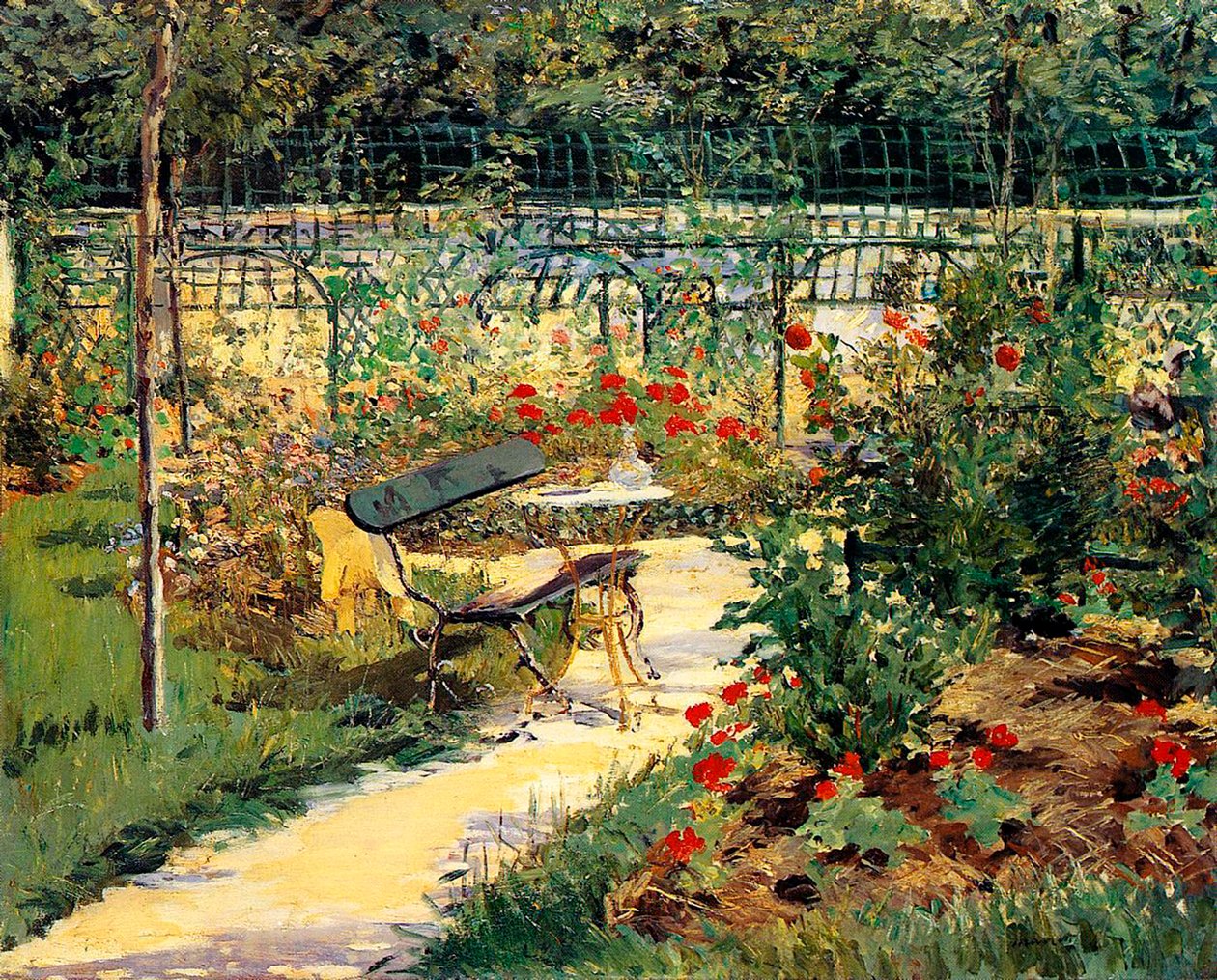 O Jardim do Pintor de Édouard Manet