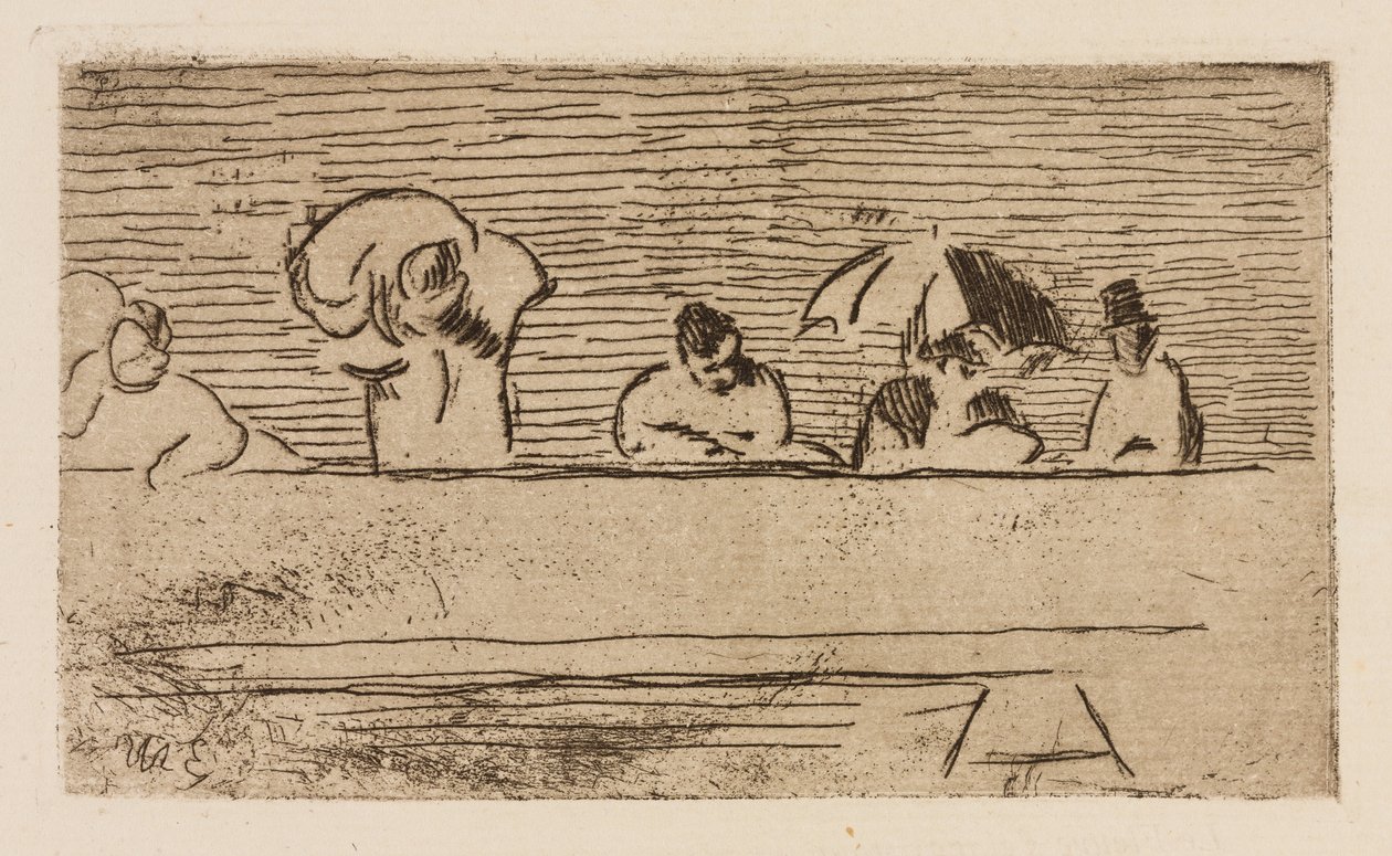 O parapeito da ponte, chapa 5 de Le Fleuve de Édouard Manet