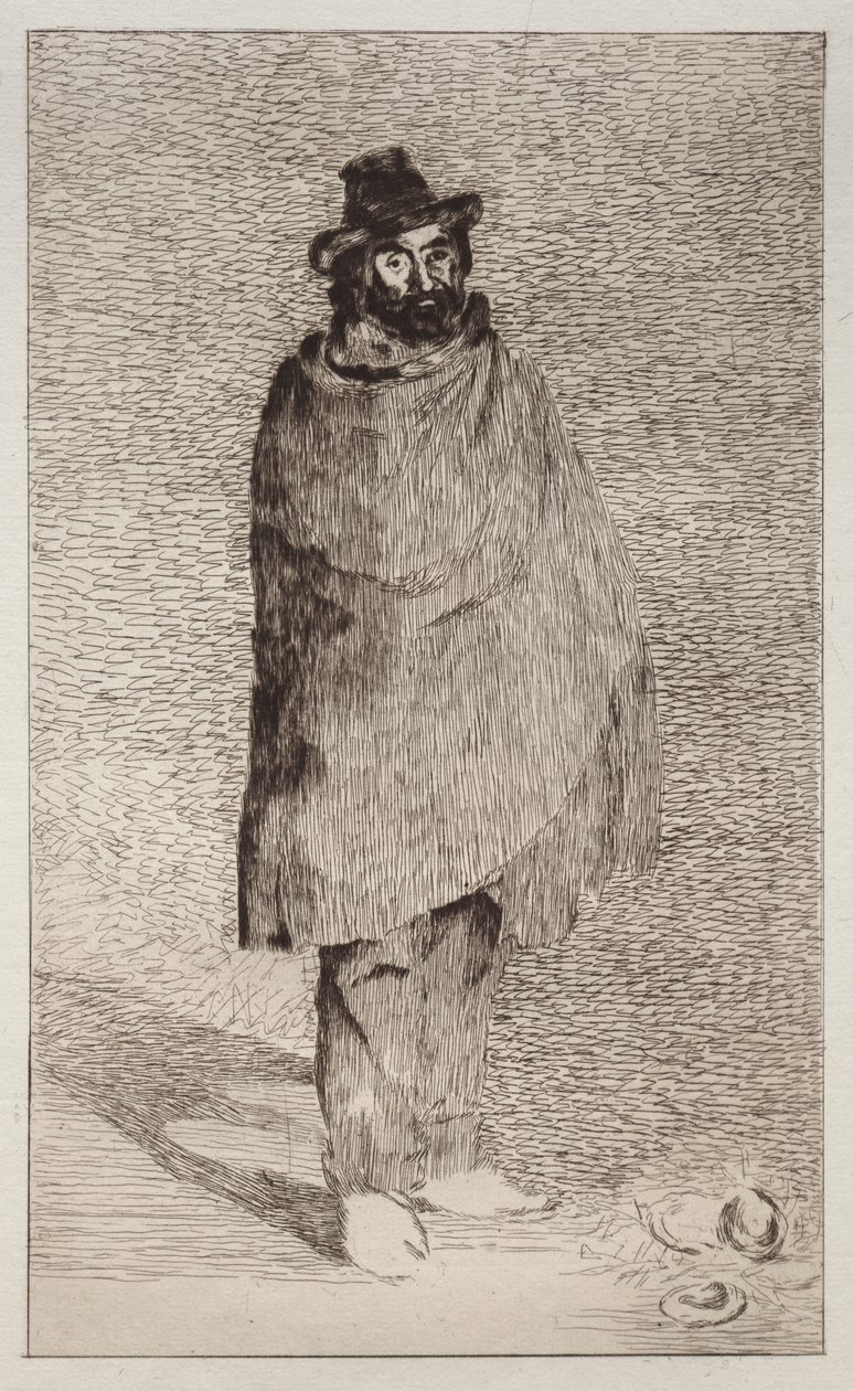 O Filósofo (gravura e ponta seca) de Édouard Manet