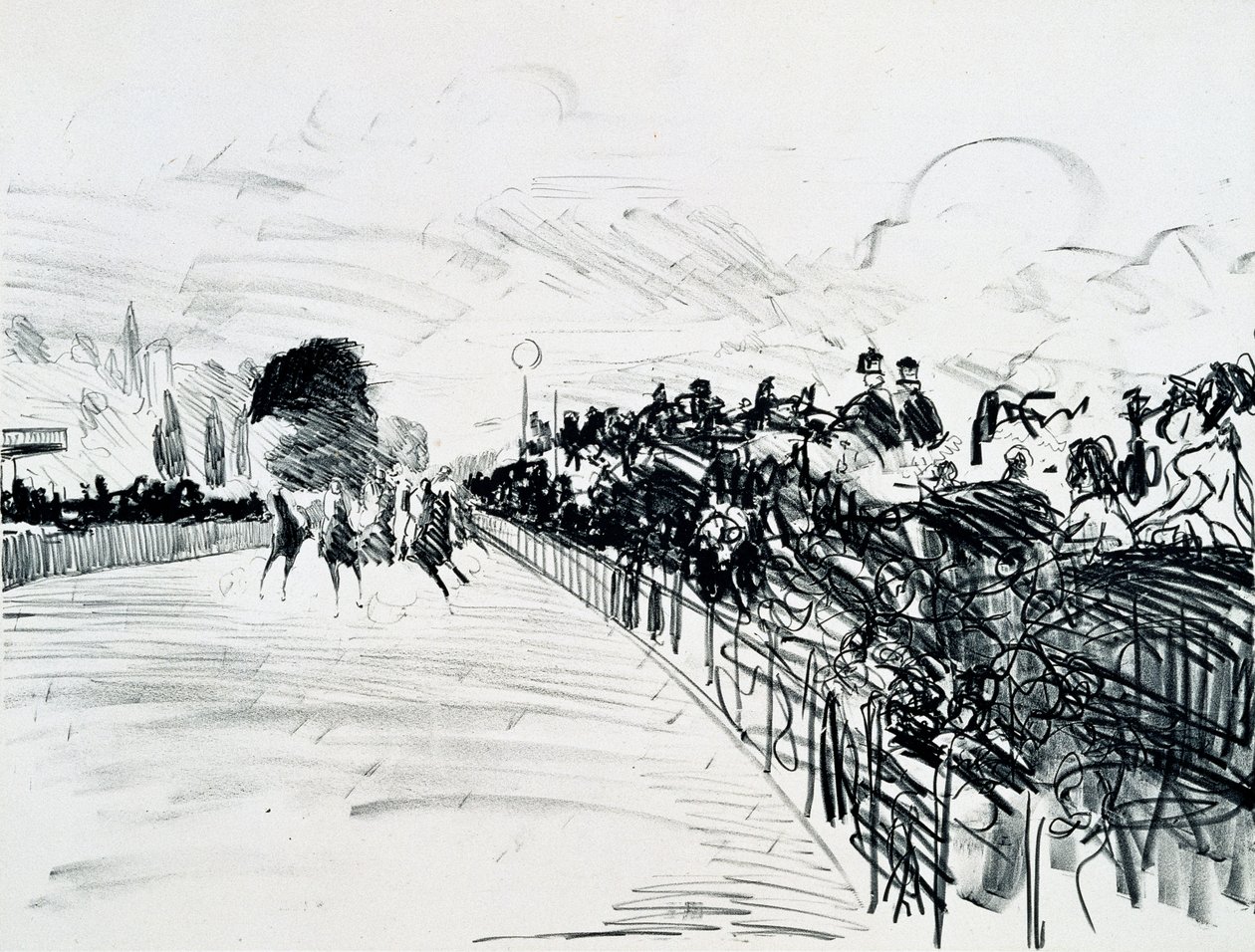 As raças, c.1865-72 (crayon litho) de Édouard Manet