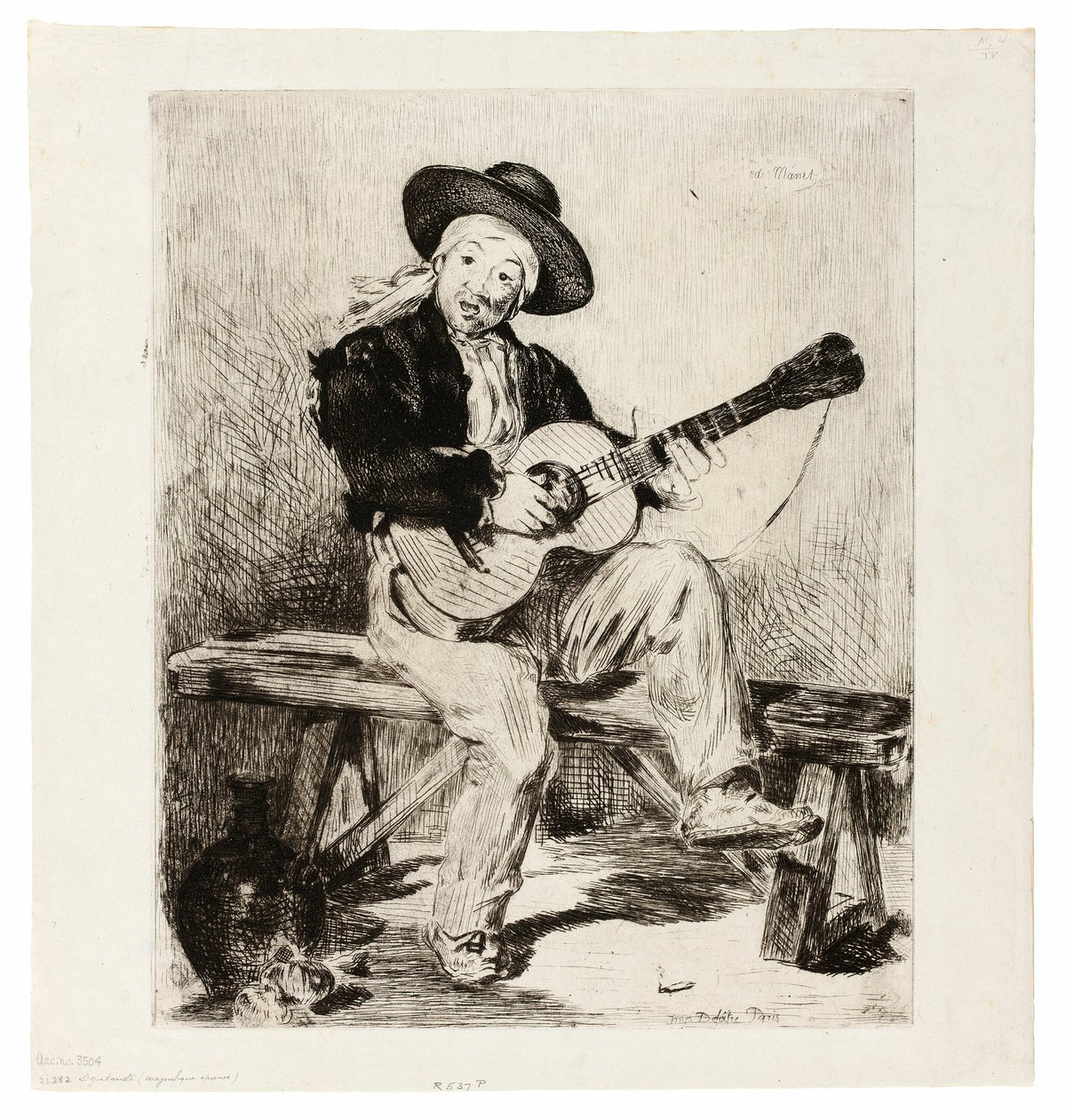 A cantora espanhola de Édouard Manet