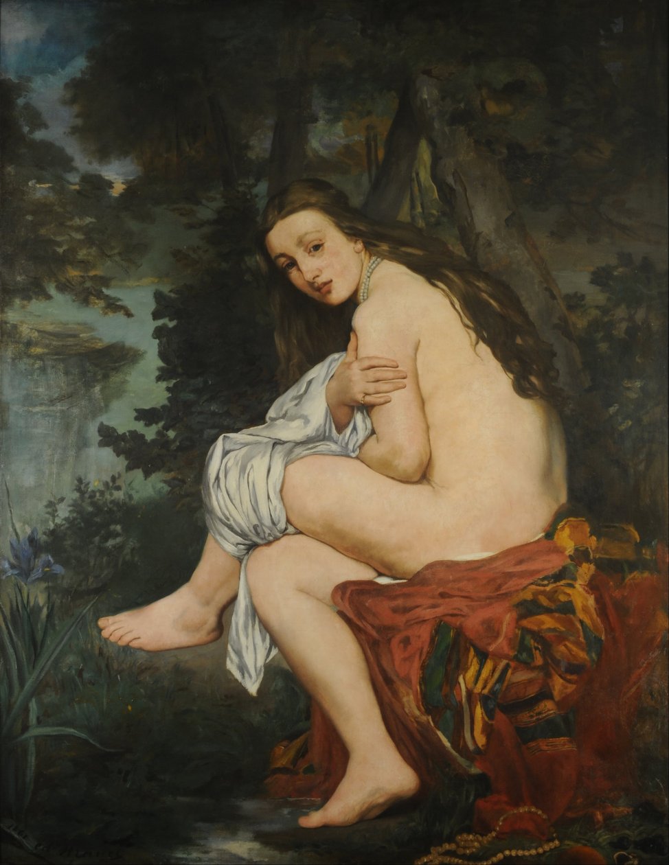 The Surprise Nymph Painting by Edouard Manet (1832-1883) 1861 Sun. 1,14x1,47 m Buenos Aires. Museu Nacional de Belas Artes de Édouard Manet