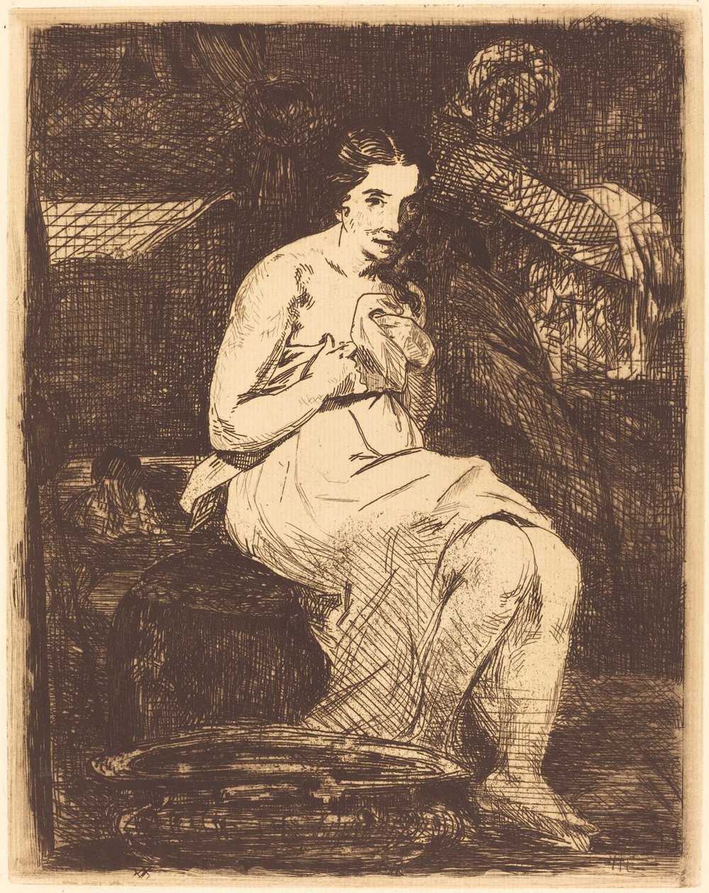 A toilette (La toilette) de Édouard Manet