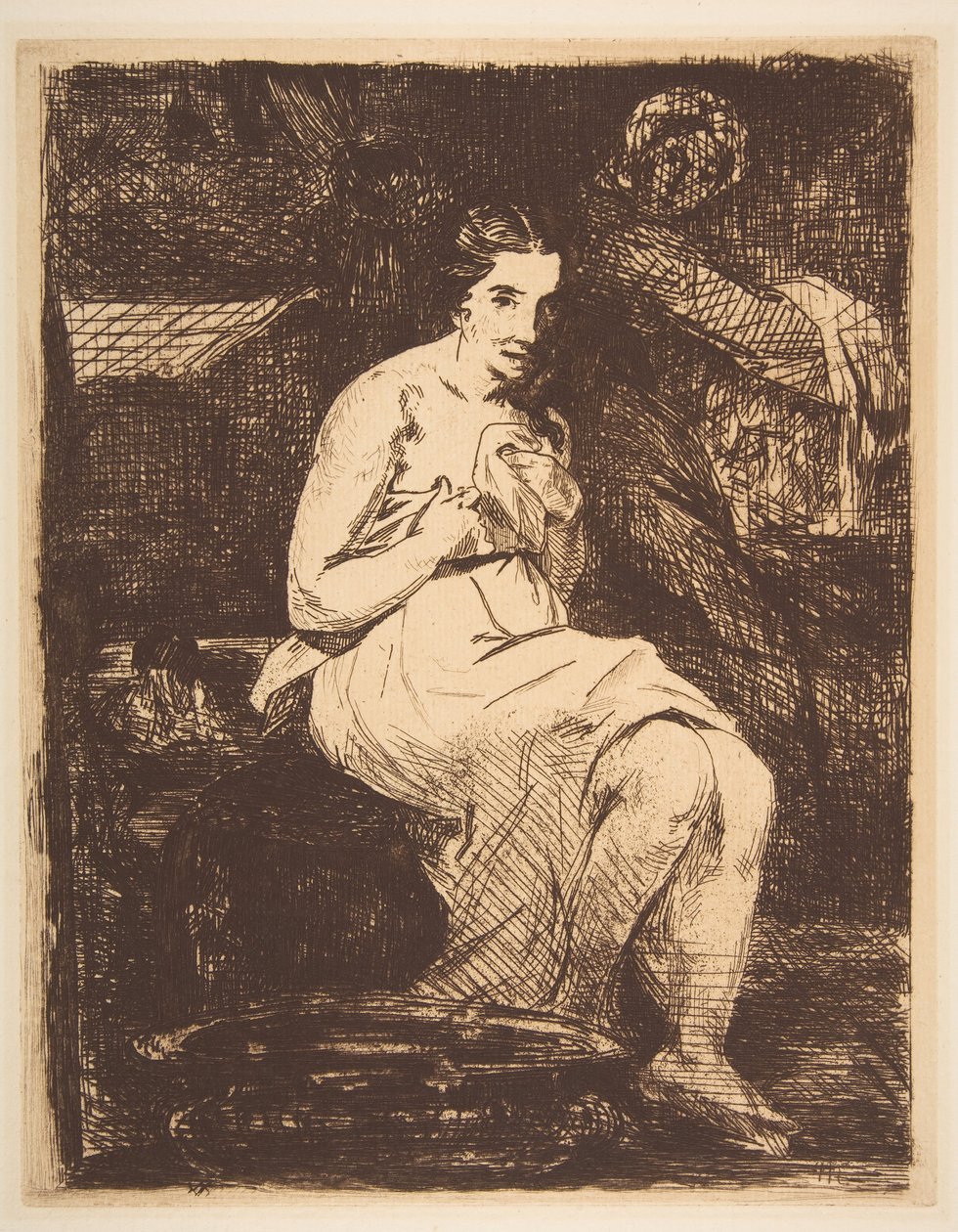 O Toilette, 1862. de Édouard Manet