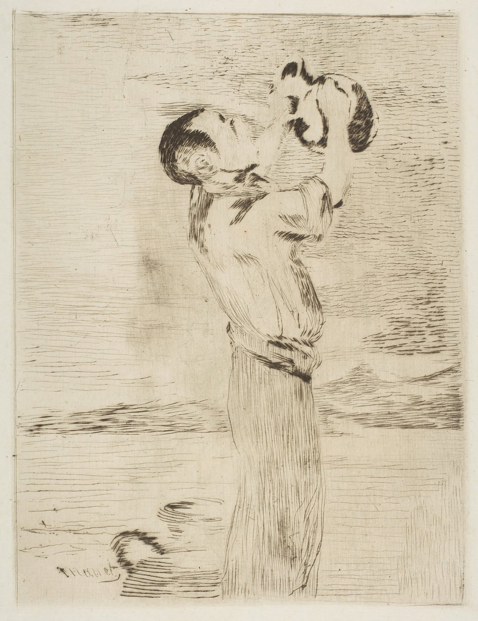 O bebedor de água, 1870-74. de Édouard Manet