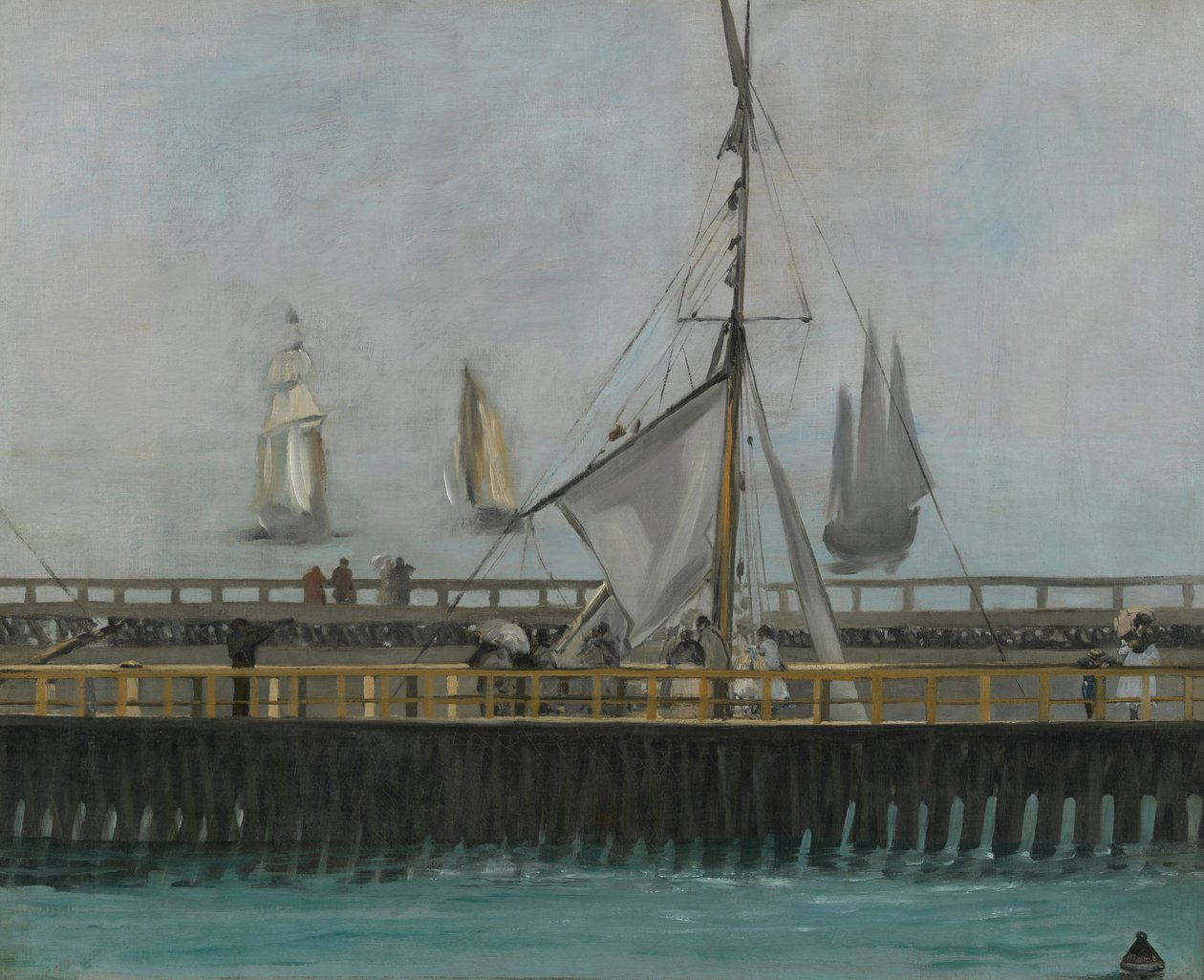 O cais de Boulogne-sur-Mer, 1868 de Édouard Manet