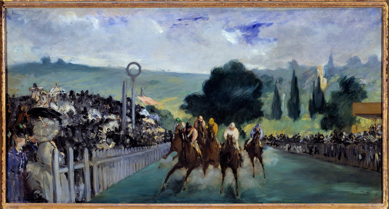 As corridas de Longchamp de Édouard Manet