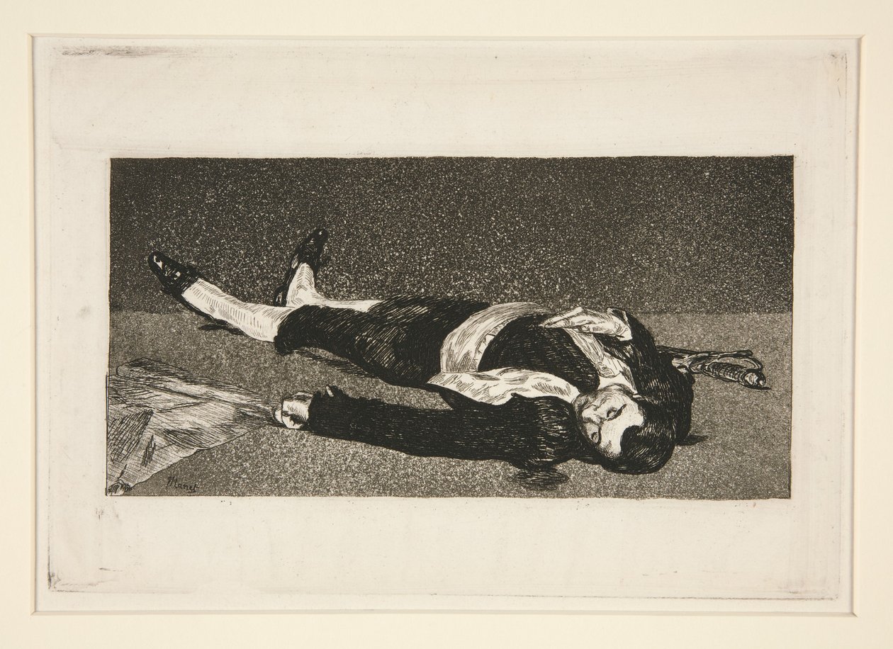 Toureiro morto de Édouard Manet