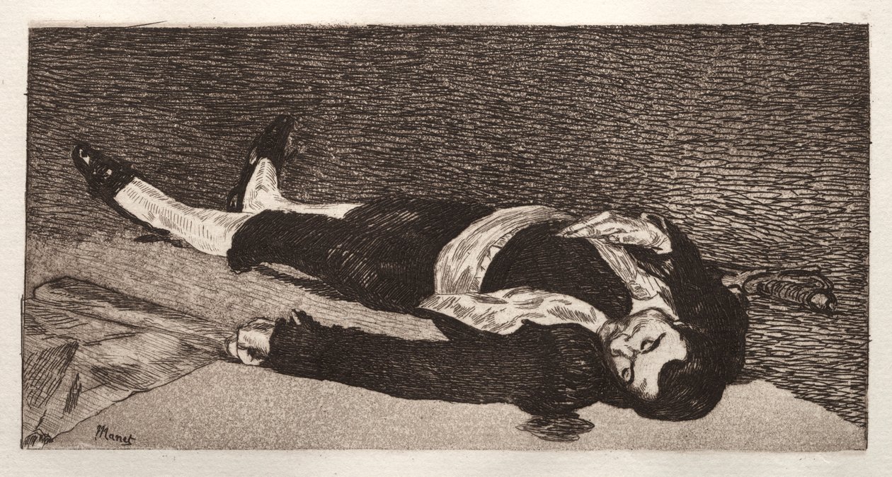 Toureiro morto. de Édouard Manet