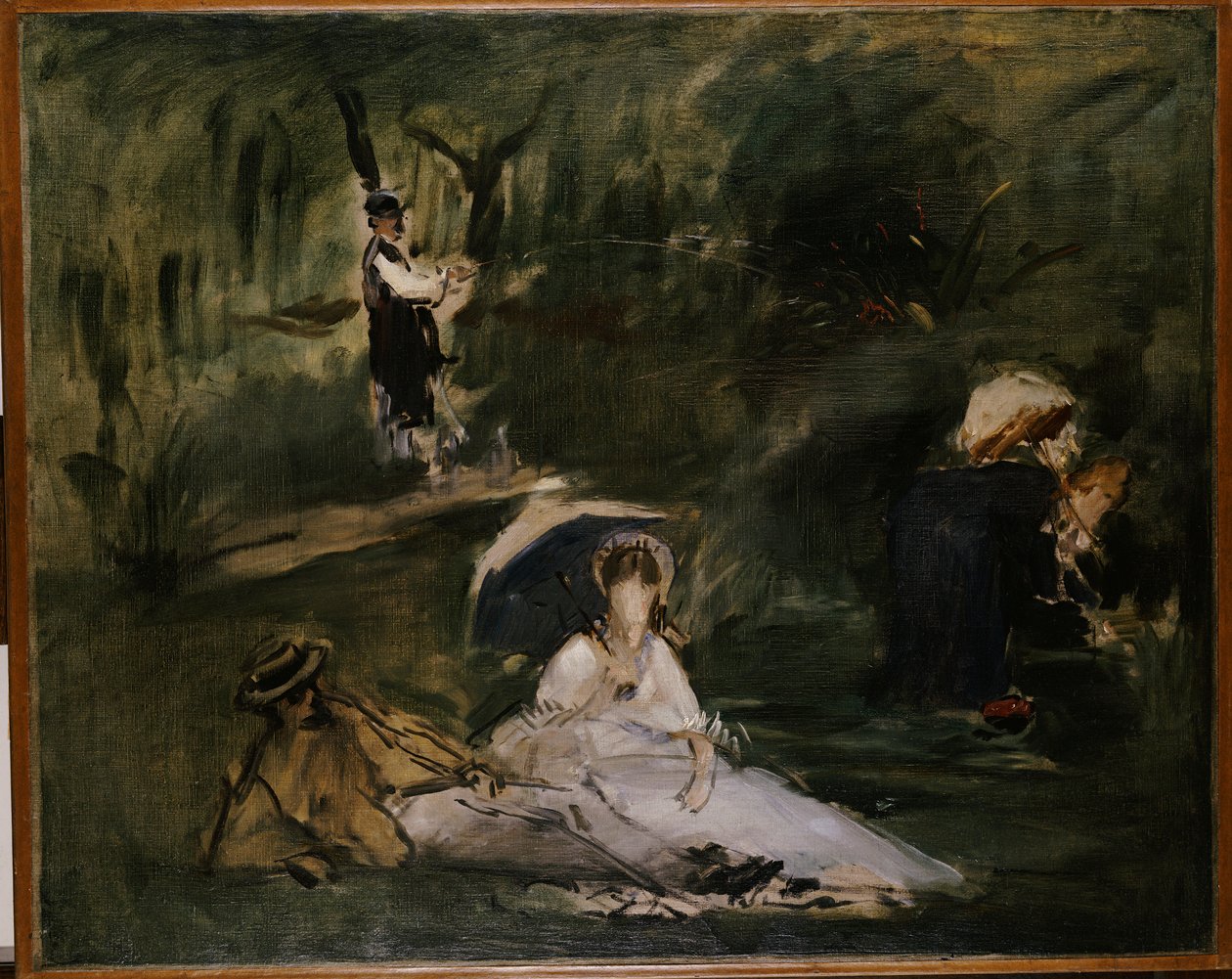Embaixo das árvores de Édouard Manet