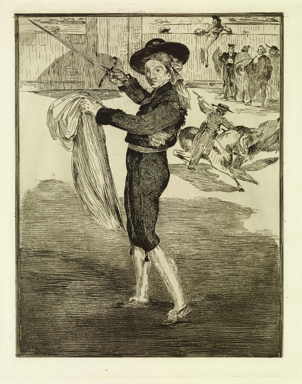 Victorine Meurent em traje de espada de Édouard Manet
