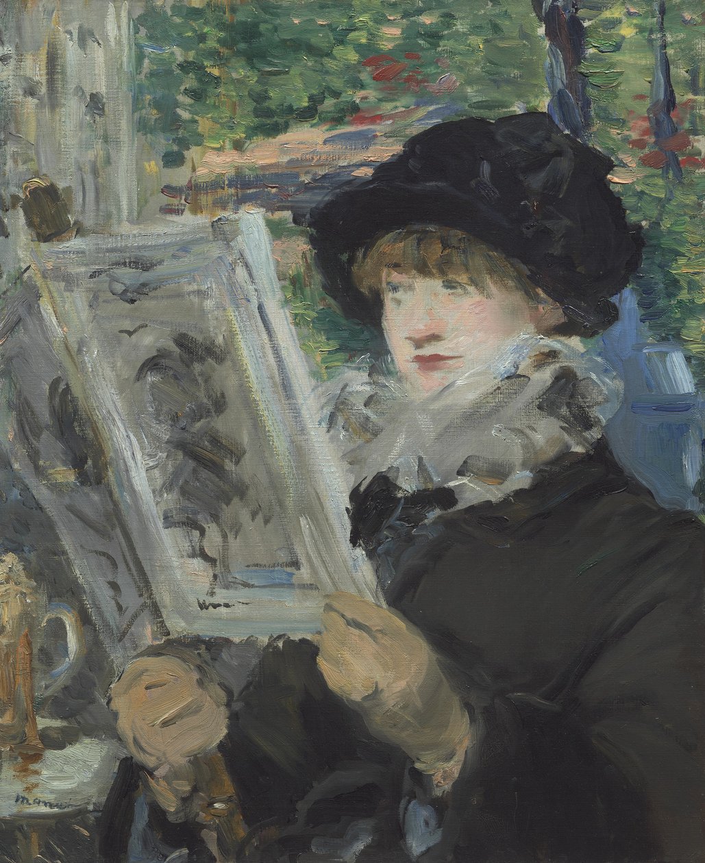 Mulher lendo, 1879-80 de Édouard Manet