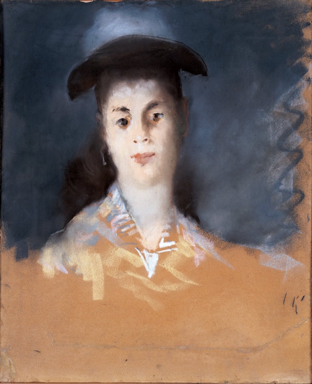 Mulher com chapéu de gaze de seda de Édouard Manet