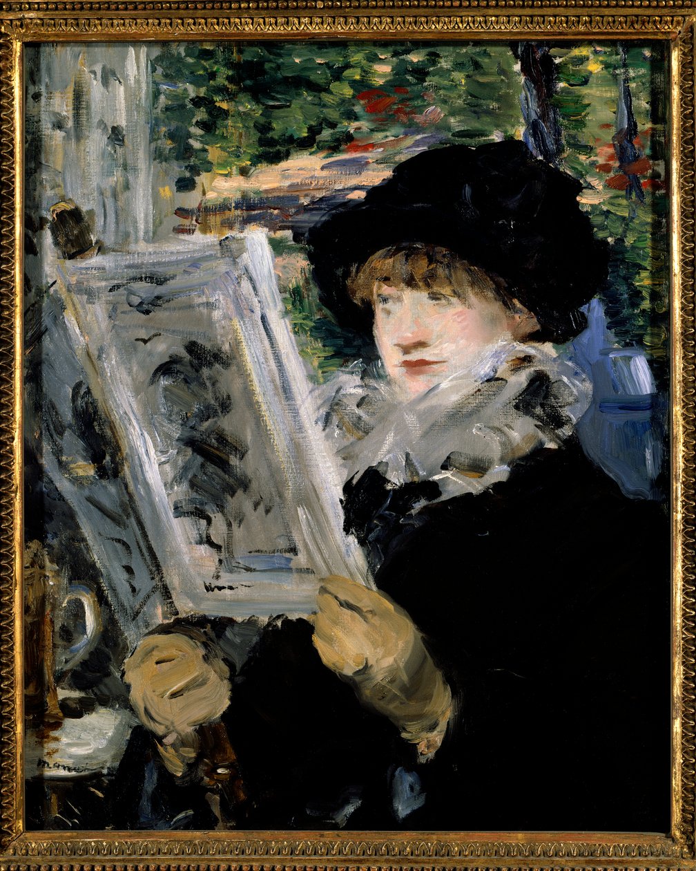 Leitura feminina de Édouard Manet