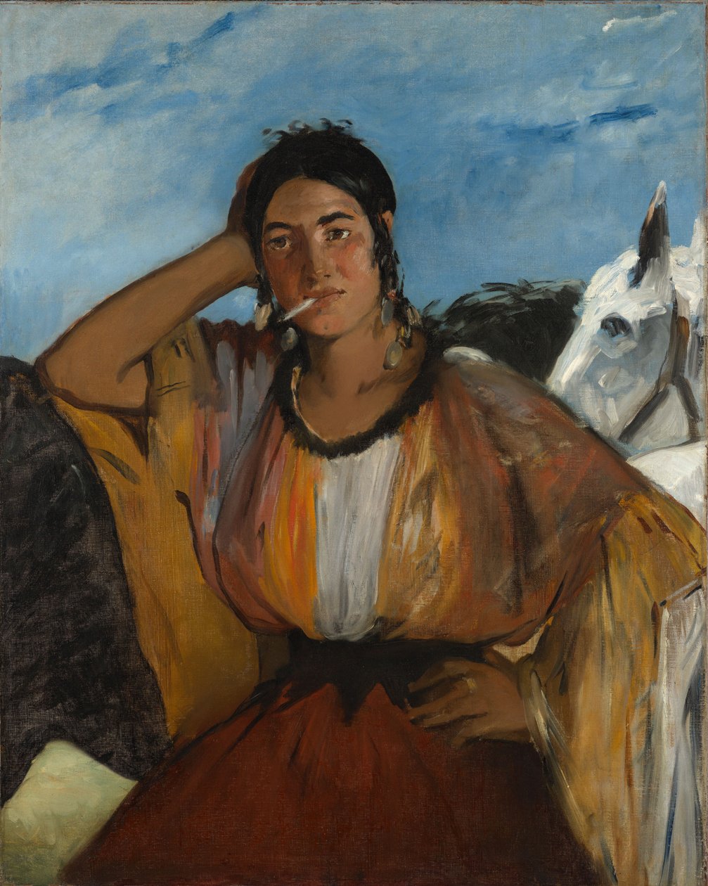 Mulher com um cigarro de Édouard Manet
