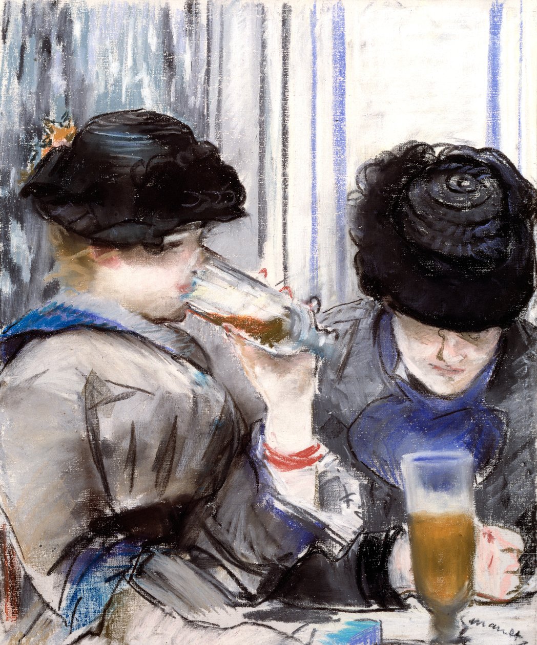 Mulheres a beber cerveja de Édouard Manet
