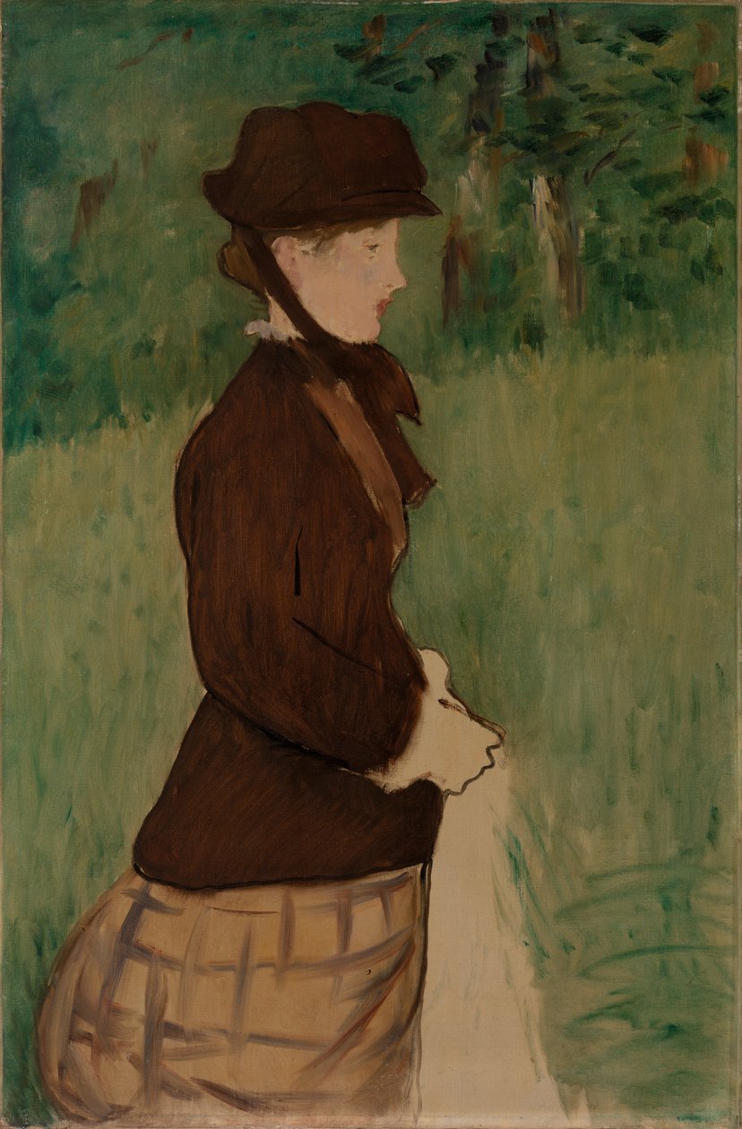 Jovem Mulher num Jardim de Édouard Manet
