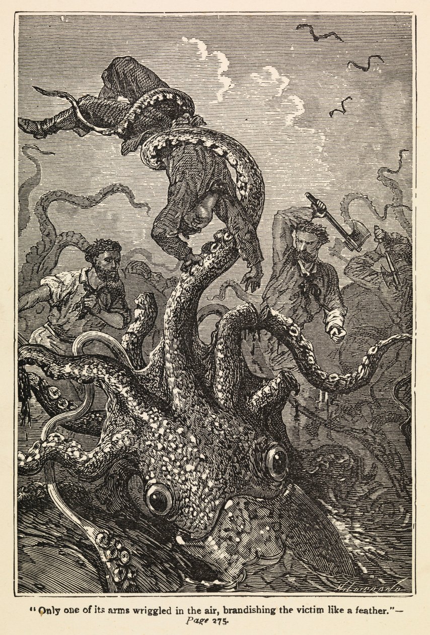 Vinte mil léguas submarinas de Edouard & Neuville Alphonse Marie Adolphe de (1835 85) Riou