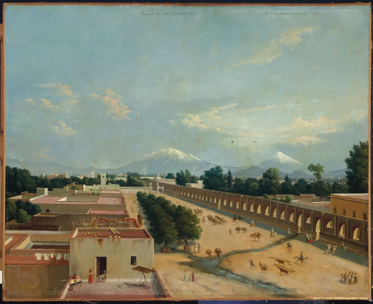 Aqueduto de Chapultepec de Edouard Pingret