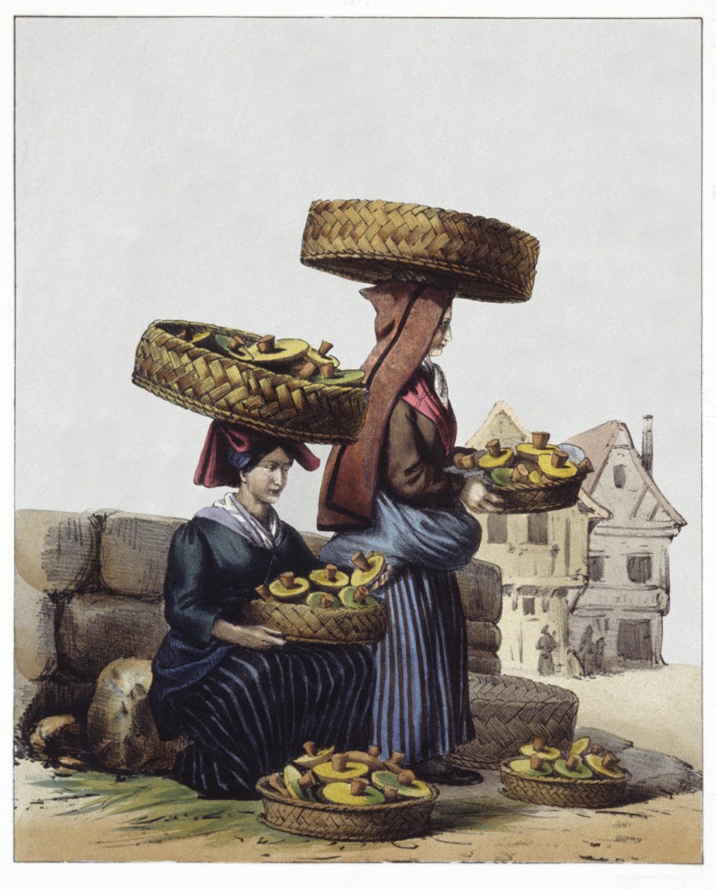 Comerciantes de cogumelos de Edouard Pingret