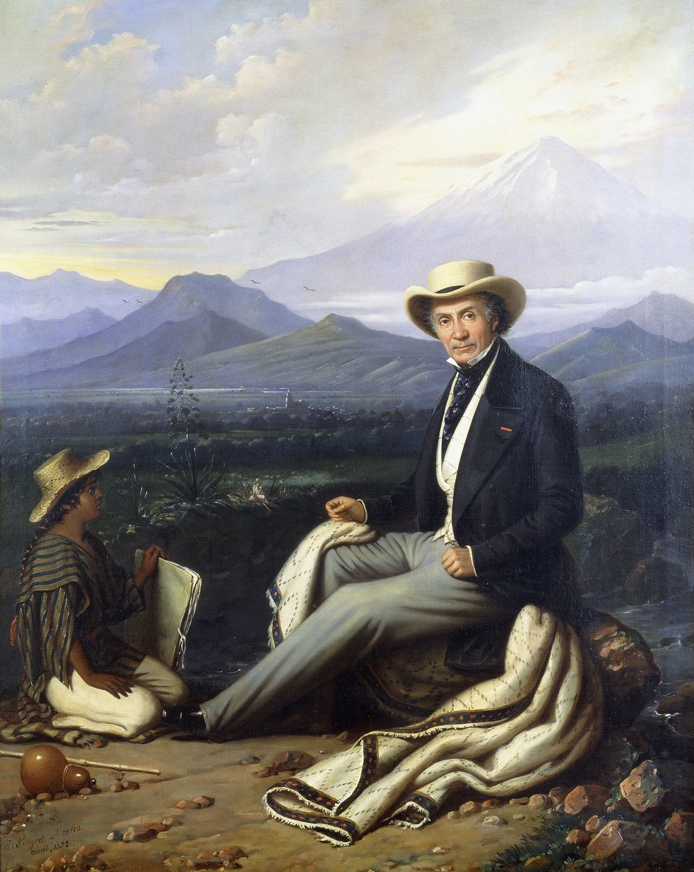 Auto-retrato, 1854 de Edouard Pingret