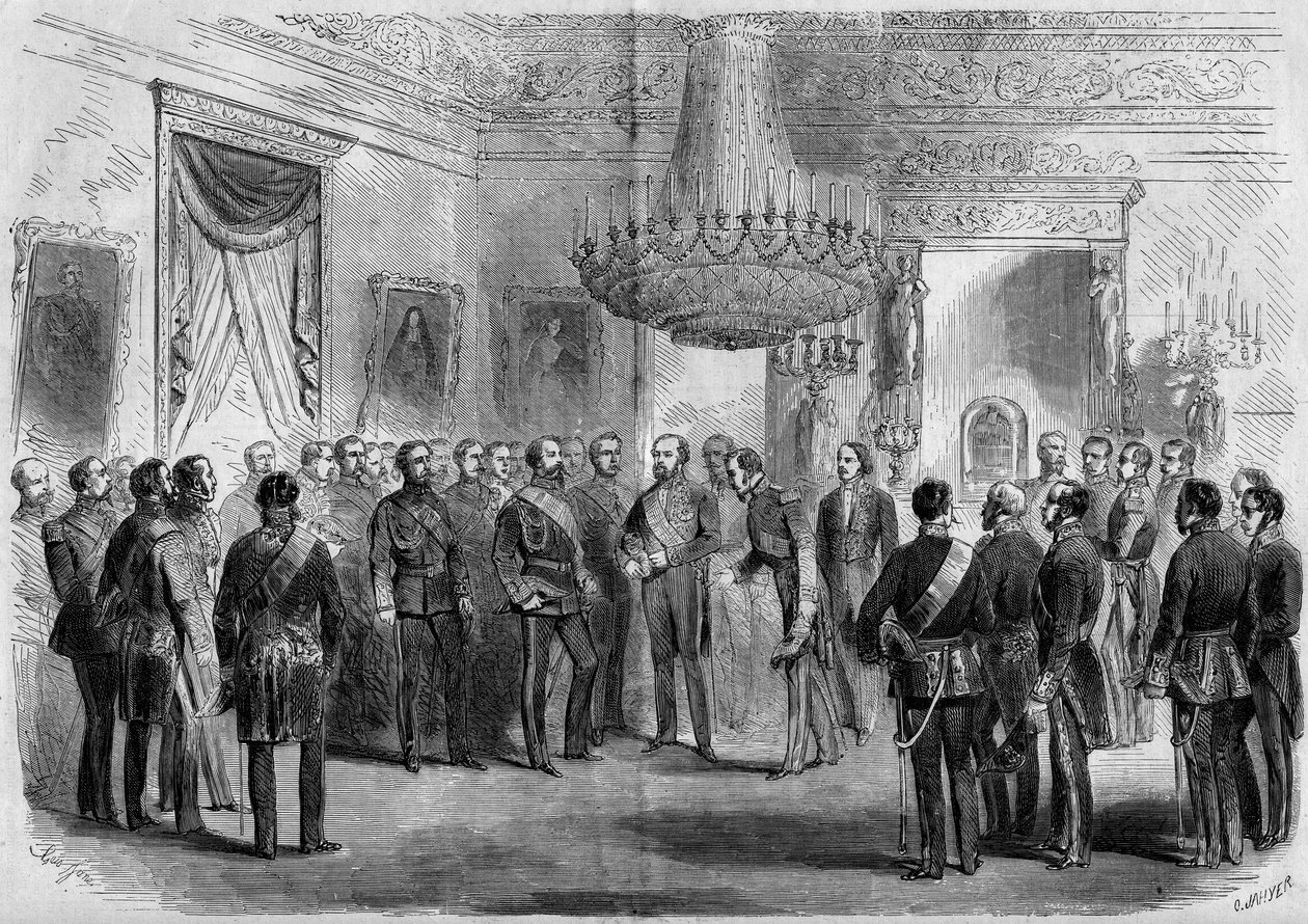 Casamento do Príncipe Napoleão (1822-1891) e da Princesa Clotilde de Sabóia (1843-1911) de Edouard Riou