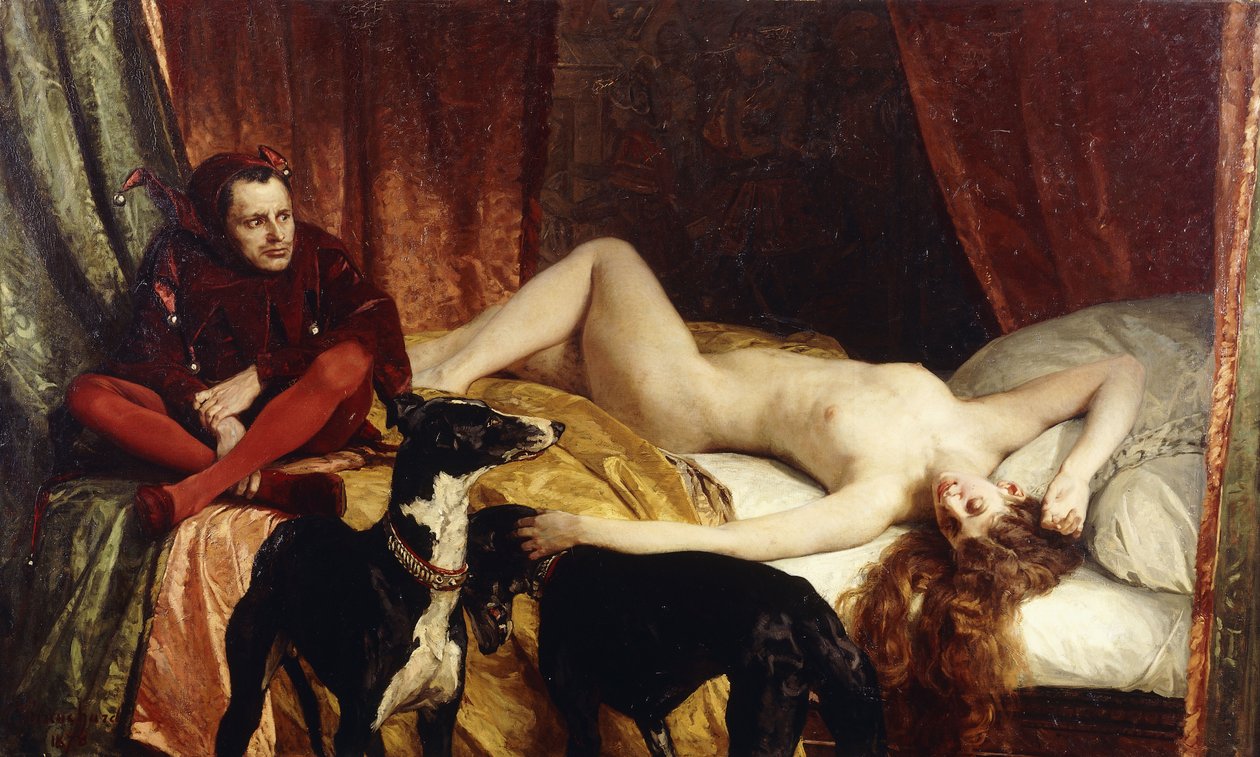 O bobo da corte; Le Bouffon, 1868 de Edouard Theophile Blanchard