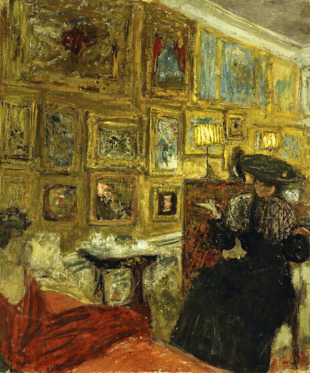 Uma visita aos Hessels; A Visita aos Hesels, c.1908 de Edouard Vuillard