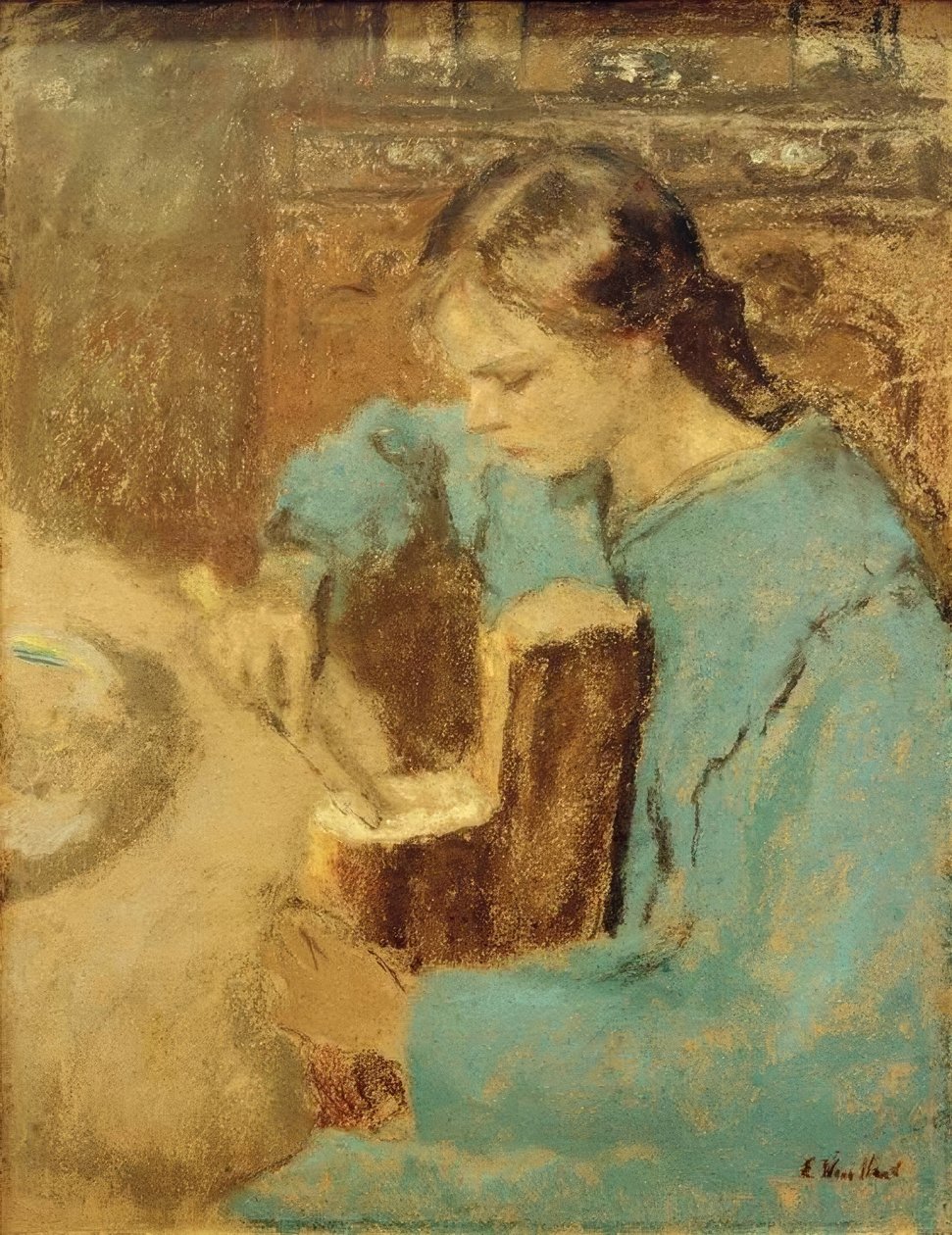 Annette com pão de Edouard Vuillard