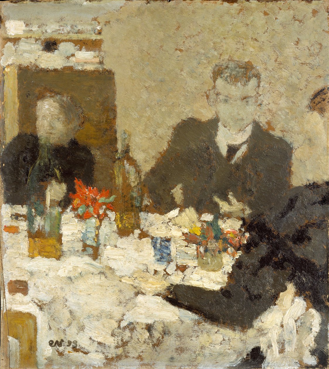 Na mesa, 1893 (óleo em papelão) de Edouard Vuillard
