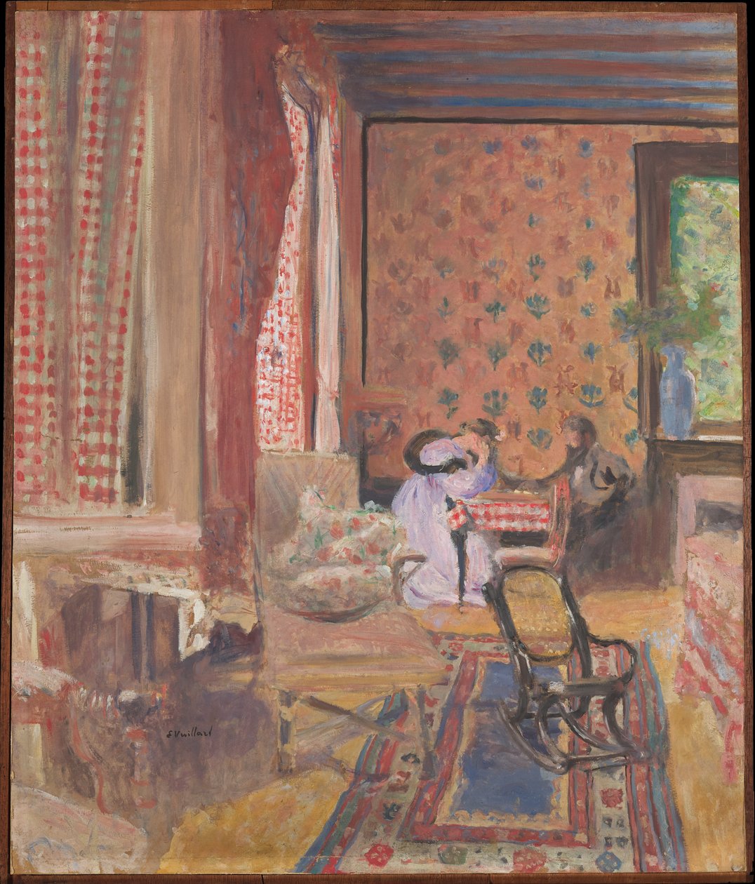 Beim Brettspiel de Edouard Vuillard
