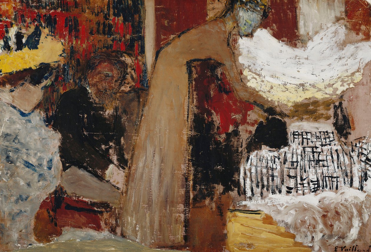 No desempenho; Espetáculo de Au, c.1895 de Edouard Vuillard
