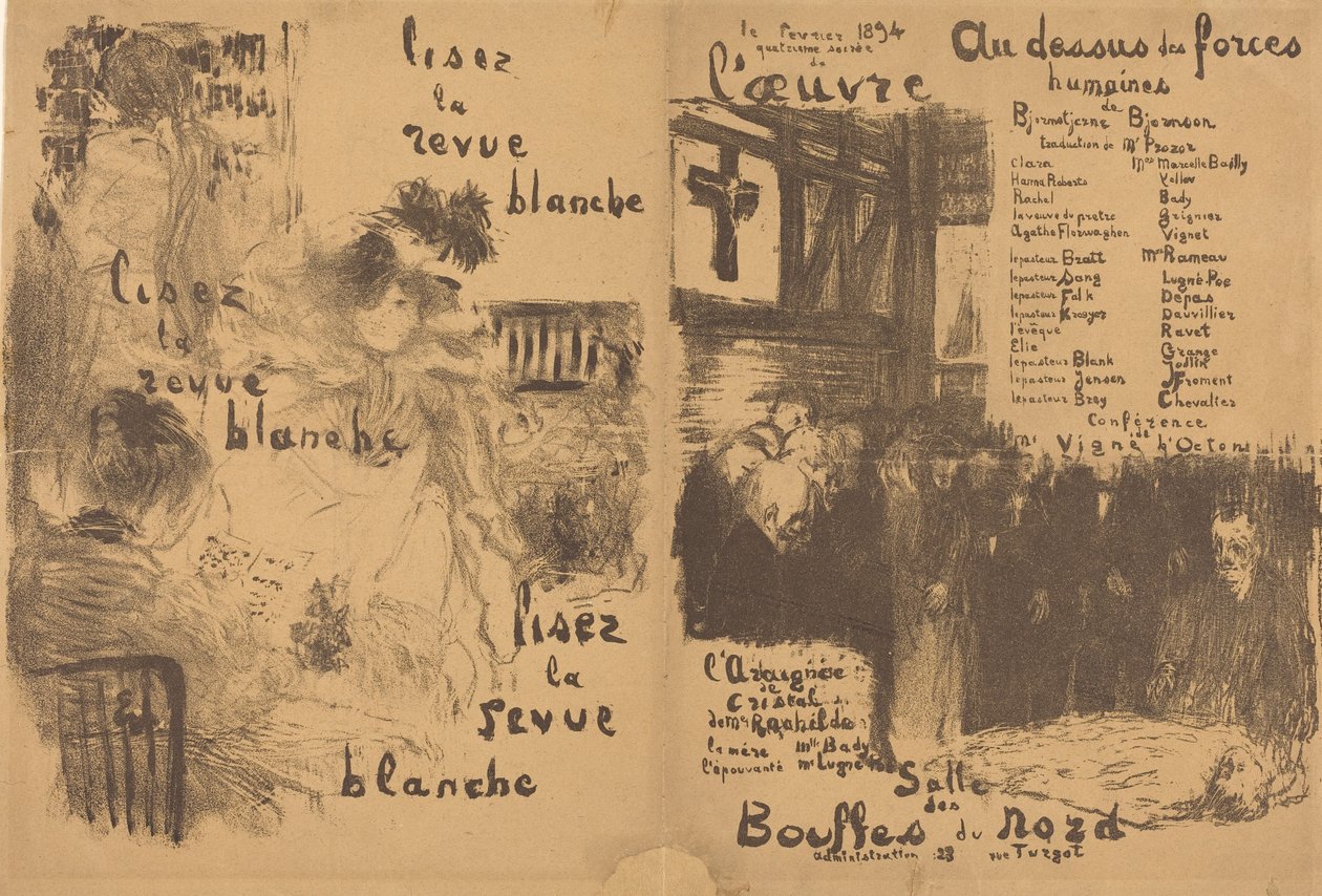 Über menschliche Kräfte hinaus; Die Kristallspinne de Edouard Vuillard