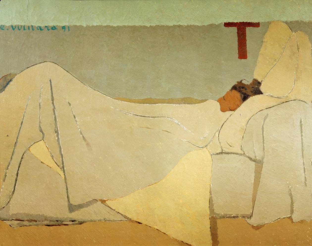 Na cama de Edouard Vuillard
