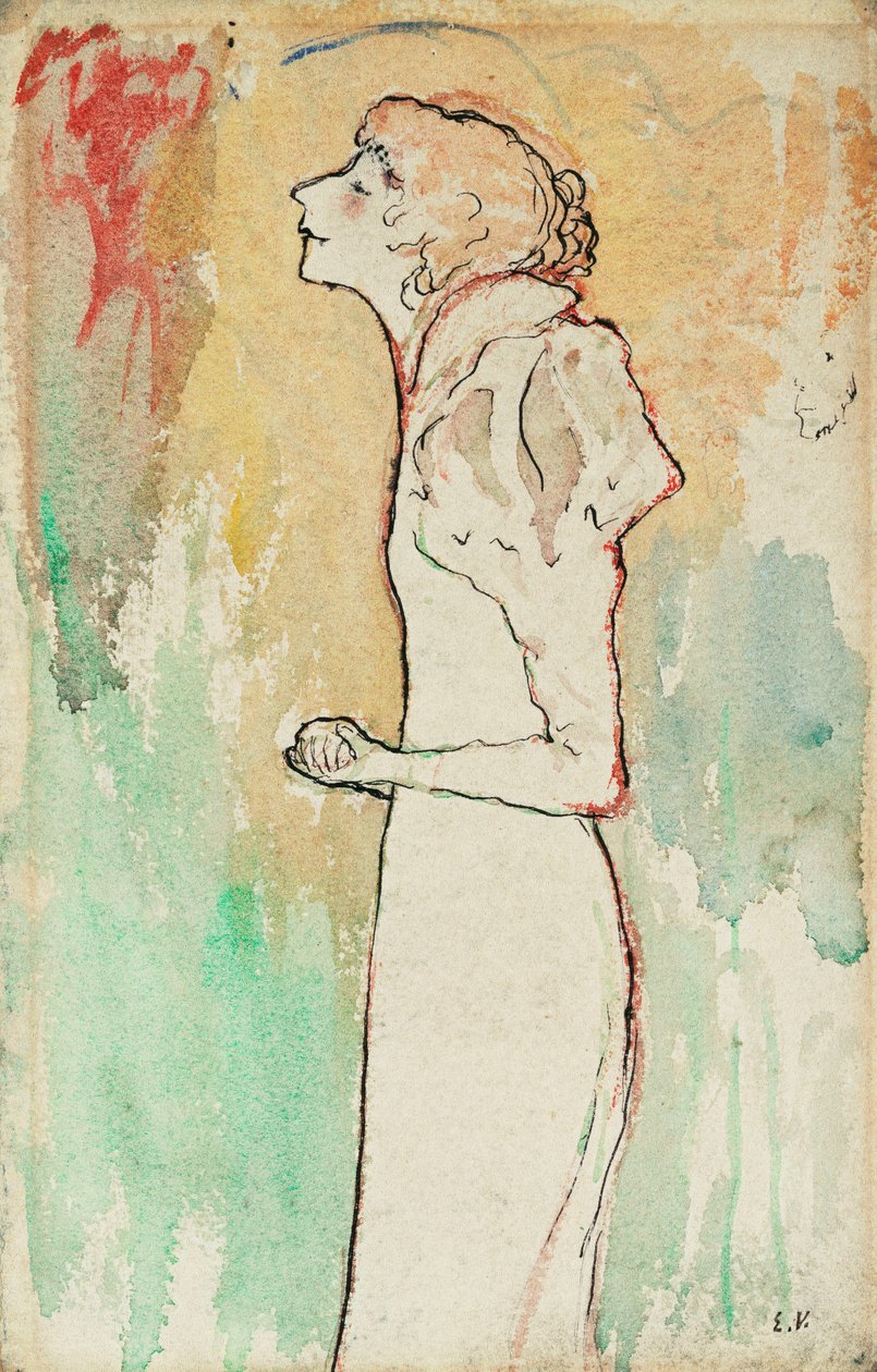 Cantor, c.1891-92 de Edouard Vuillard