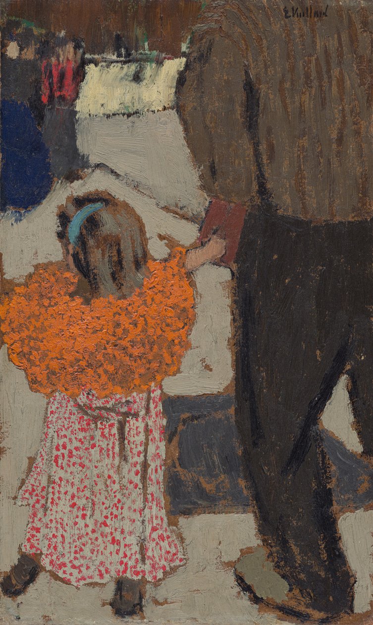 Kind mit rotem Schal de Edouard Vuillard