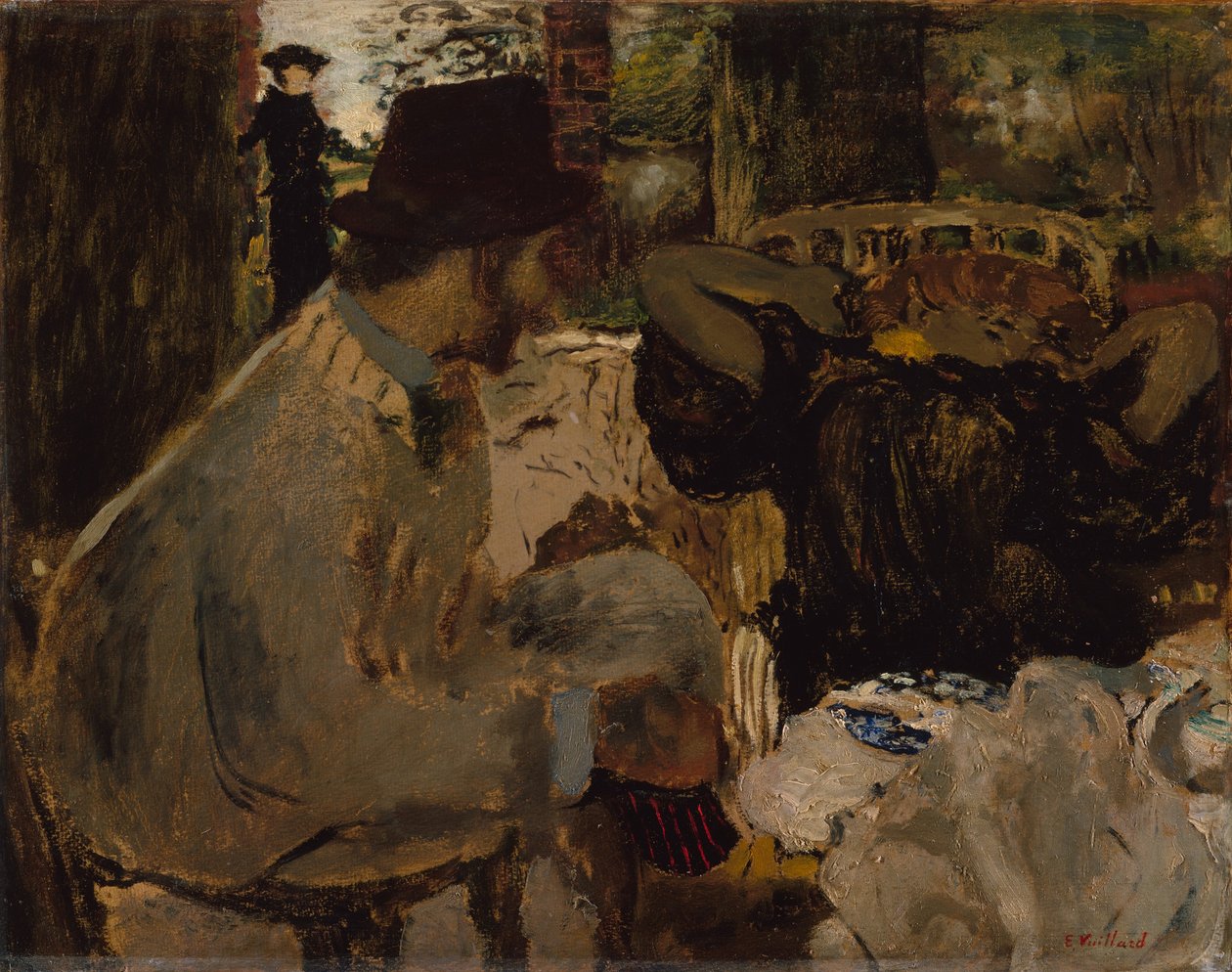 Conversa, 1897-8 de Edouard Vuillard