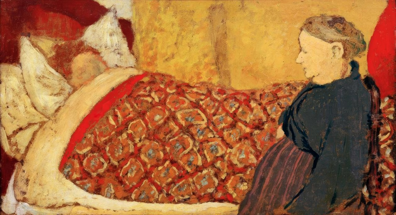 A canção de ninar: Marie Roussel na cama de Edouard Vuillard