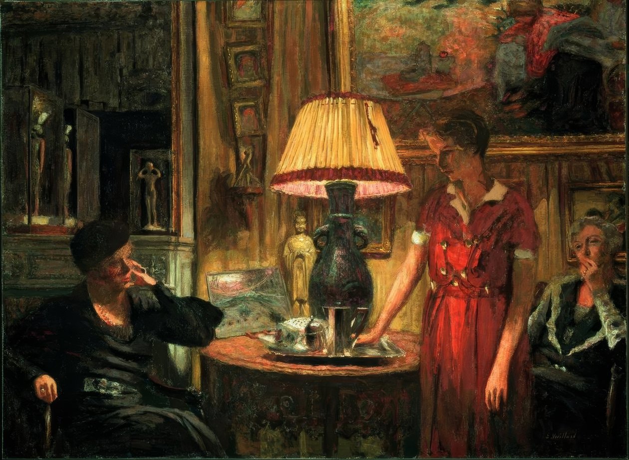 A visita de Edouard Vuillard