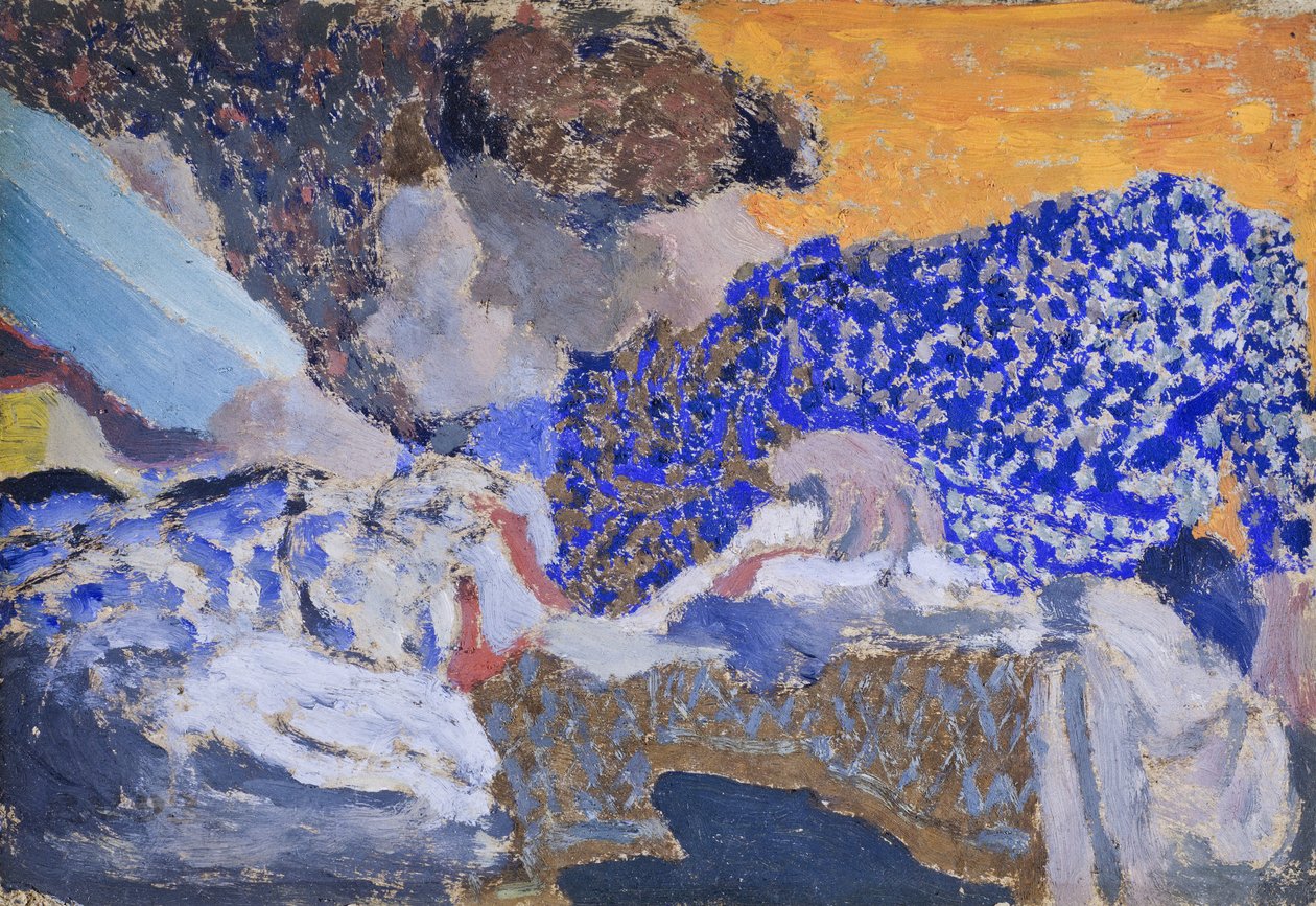Dois trabalhadores na oficina de costura de Edouard Vuillard