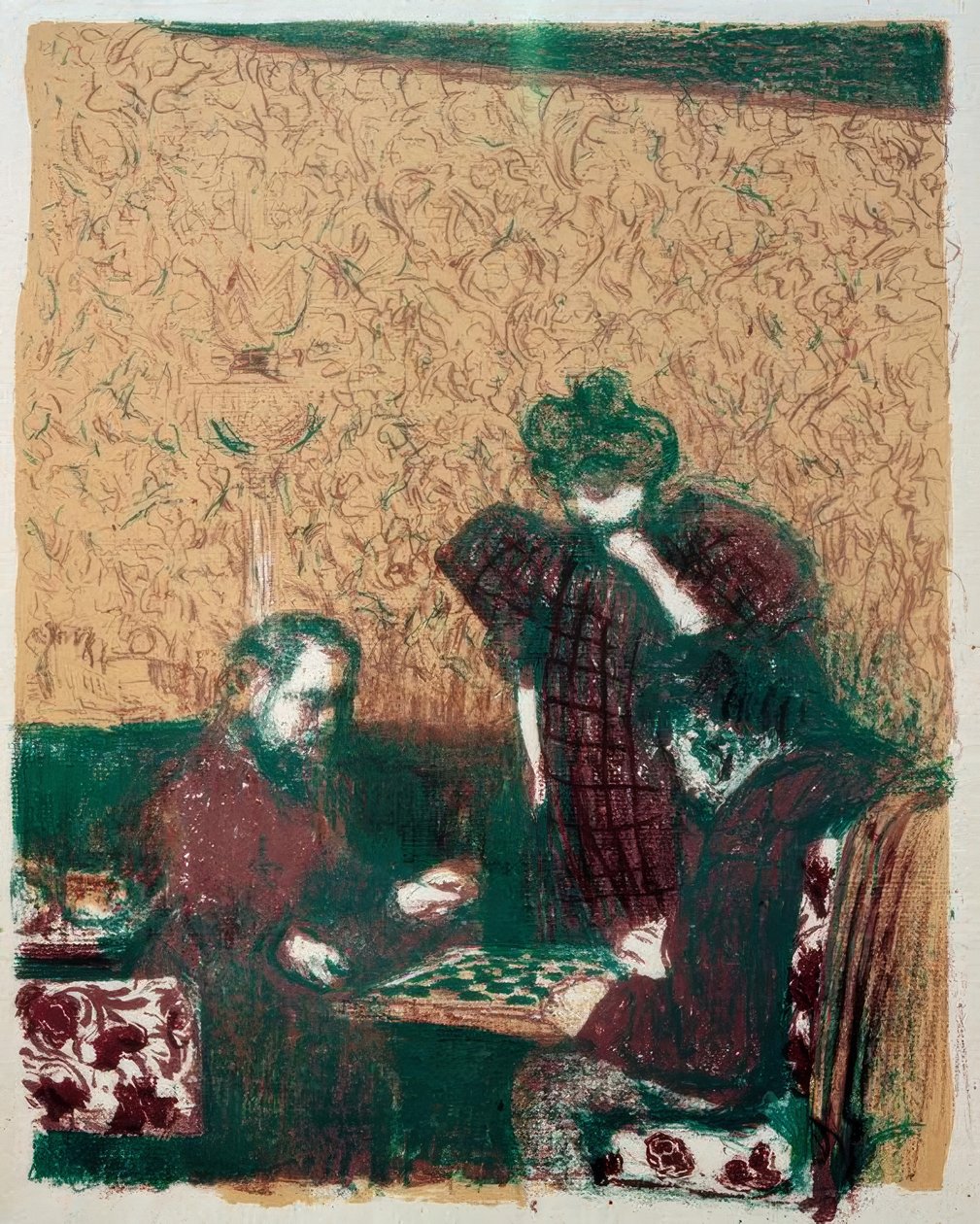 O jogo das damas de Edouard Vuillard