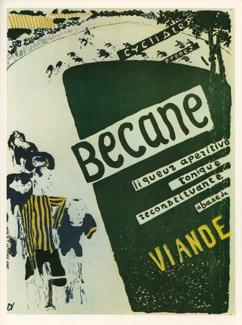Edouard Vuillard: Becane - licor tónico aperitivo ... (litografia) de Edouard Vuillard