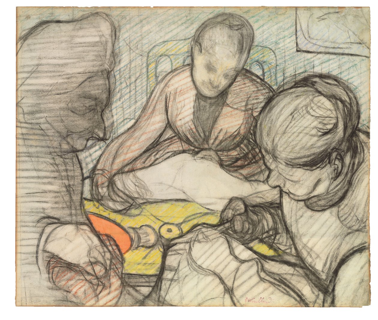 Estudo para Les Couturières, 1890 de Edouard Vuillard