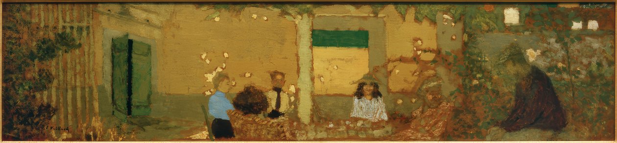 Família no jardim de Edouard Vuillard