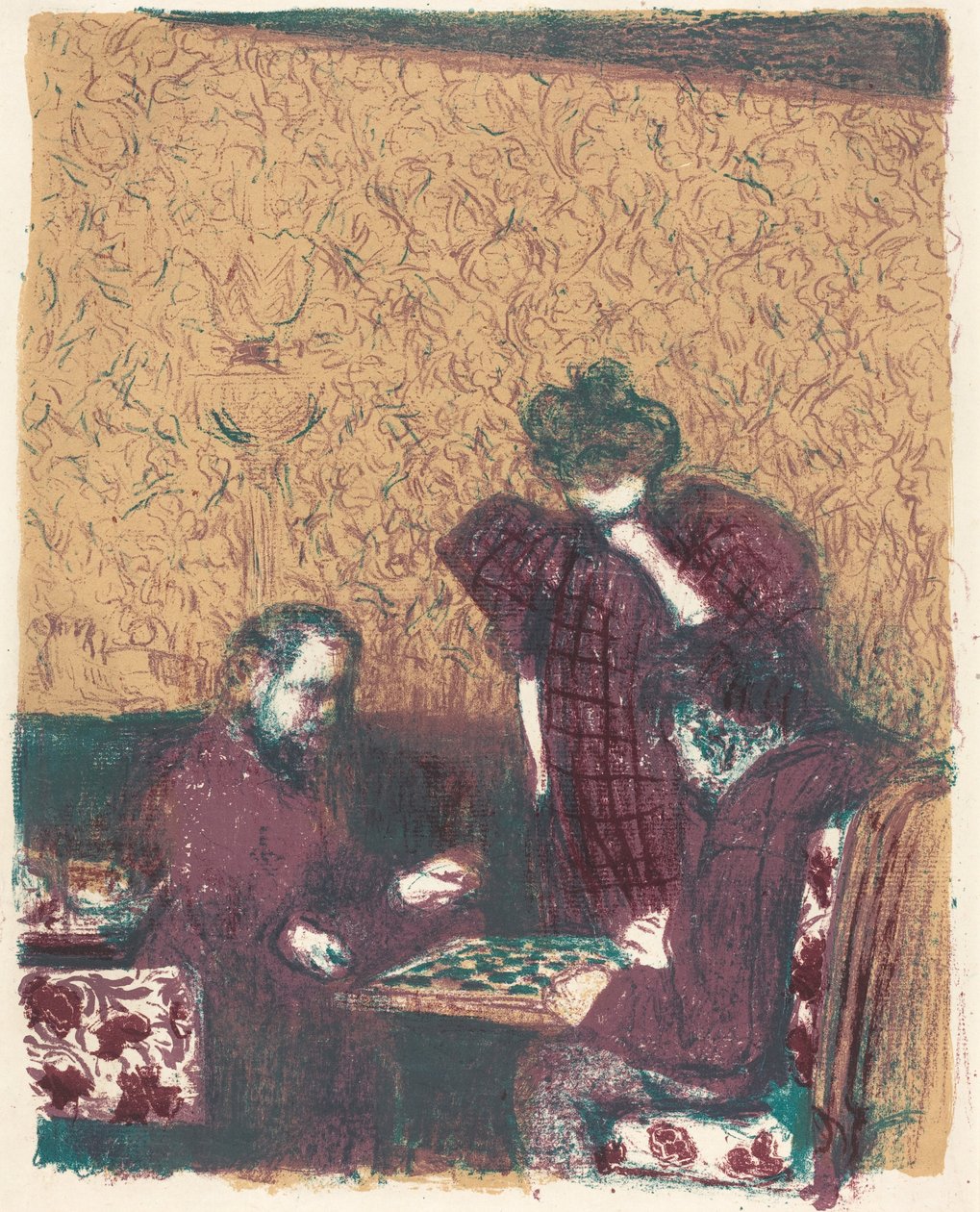 Jogo de Damas (La partie de ladies) de Edouard Vuillard