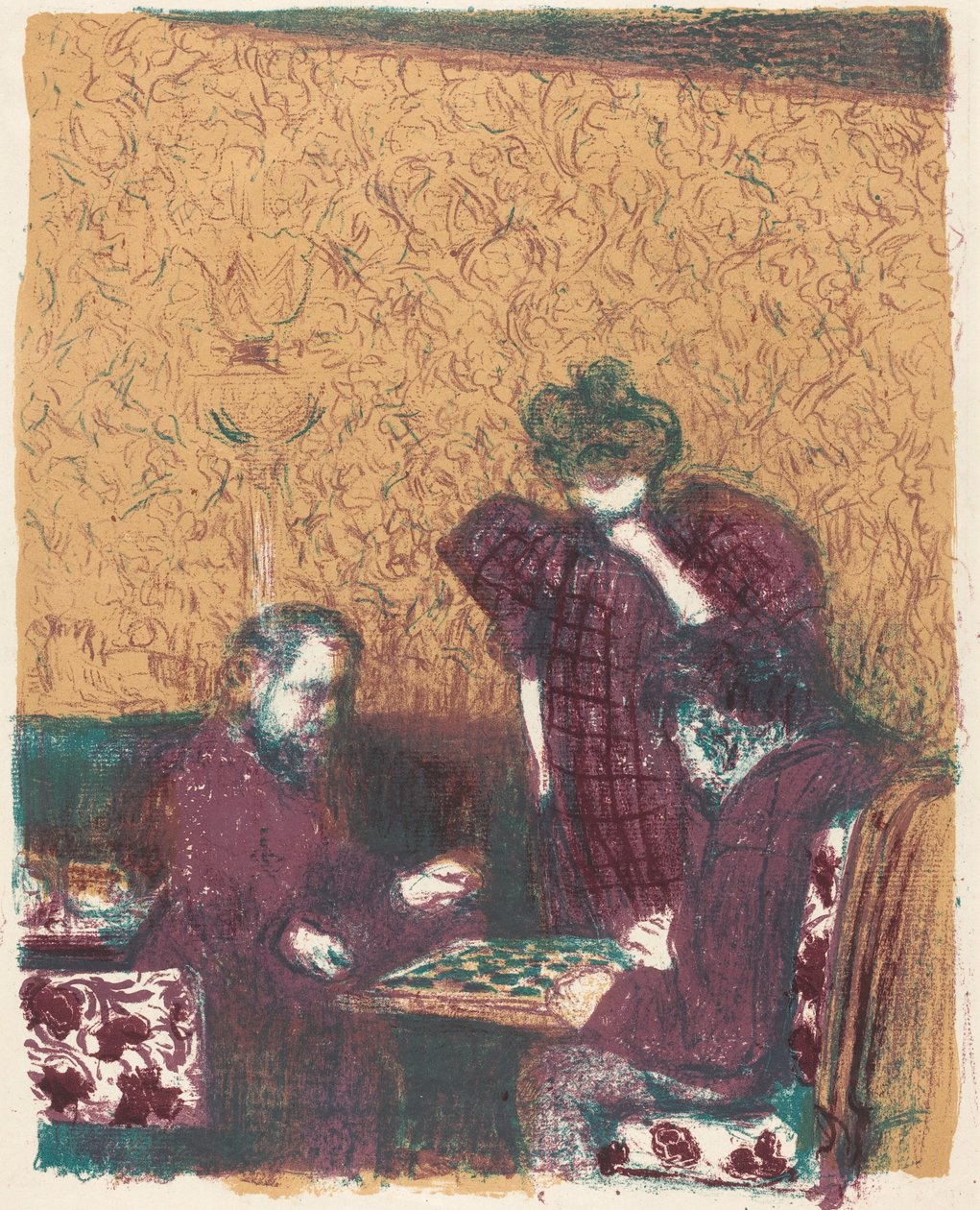 Jogo de Damas (La partie de ladies) de Edouard Vuillard