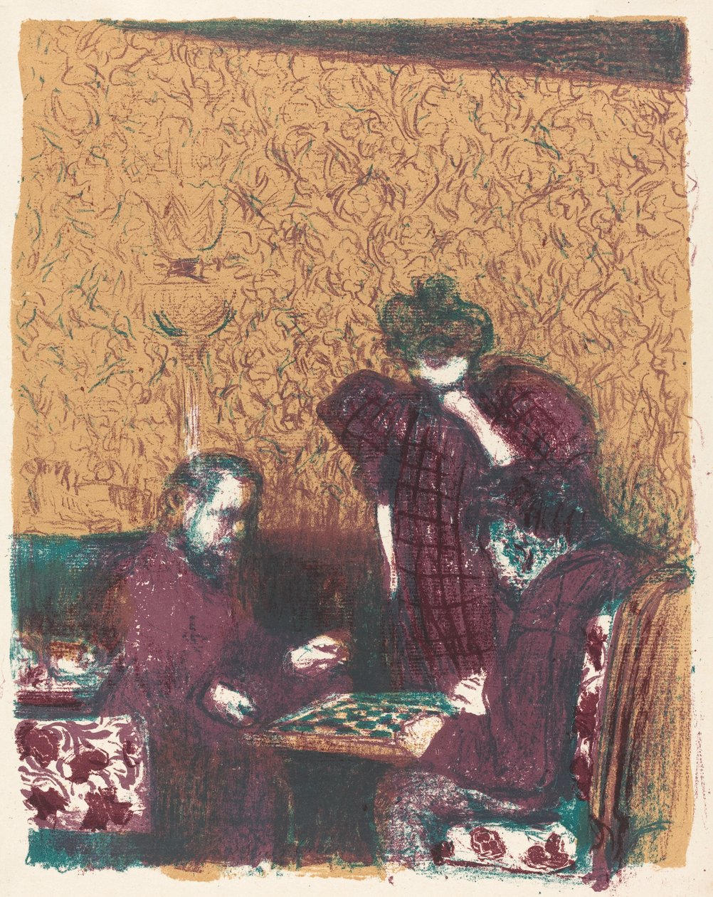 Jogo de Damas (La partie de ladies) de Edouard Vuillard