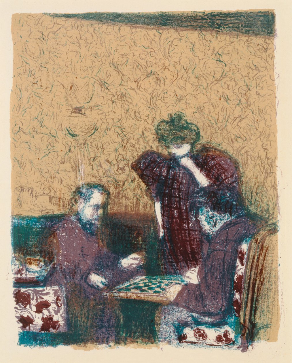 Jogo de damas de Edouard Vuillard