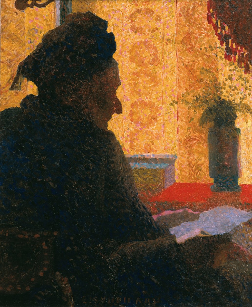 Avó Michaud Visto Contra a Luz, 1890 de Edouard Vuillard