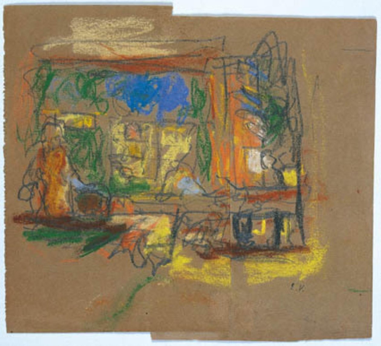 Olhe através de uma janela em um quarto de Edouard Vuillard